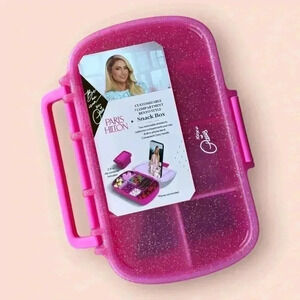 Paris Hilton Dark Pink Version Bento Snack Box Lunchbox & Gift With Purchase